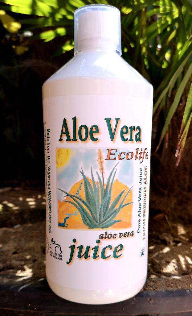 gratis 1 fles extra aloe vera juice Bio bij 3 lfessen.